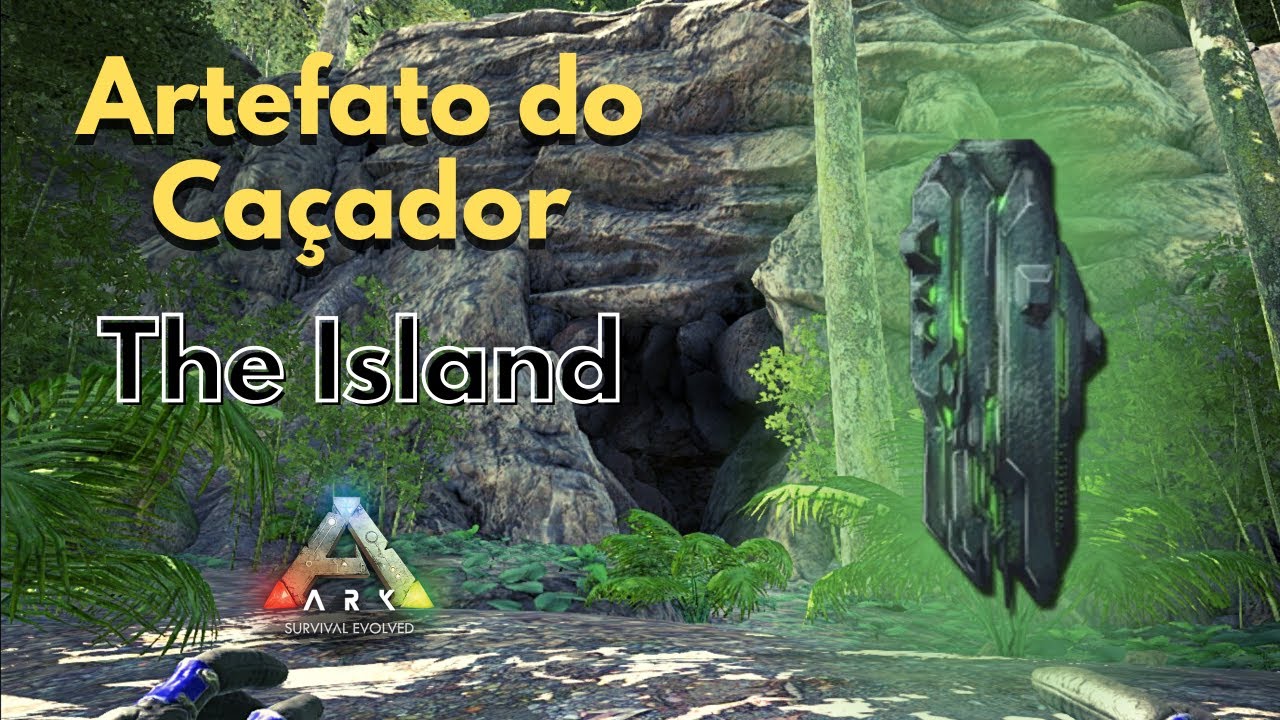 🔴ARTEFATO DO CAÇADOR   CAVERNA FÁCIL ARK THE ISLAND