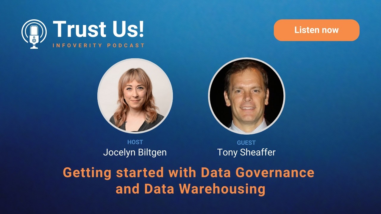 #8 Getting started with Data Governance and Data Warehousing — Tony Sheaffer