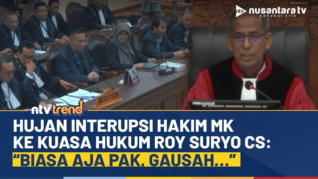 Panas! Hakim MK Saldi Interupsi Paparan Tim Kuasa Hukum Roy Suryo Cs dalam Kasus Ijazah Jokowi | NTV