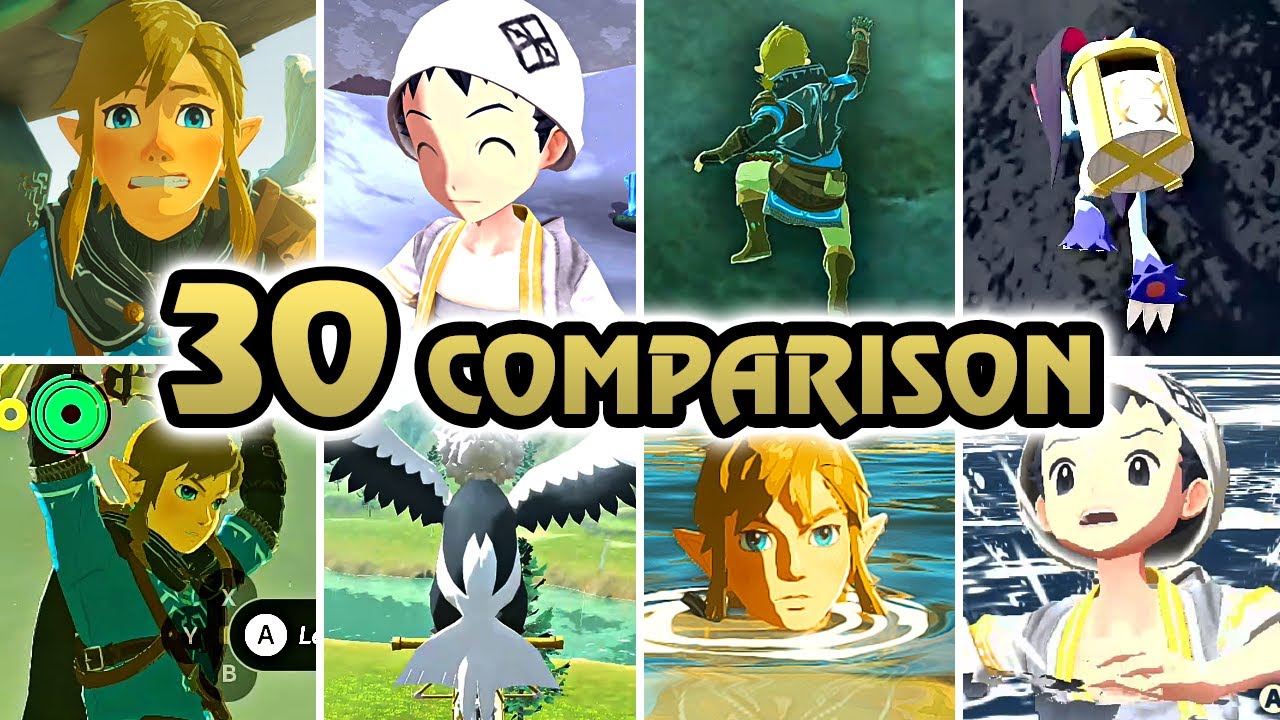 Zelda Tears of the Kingdom Vs. Pok&eacute;mon Legends: Arceus | Comparison