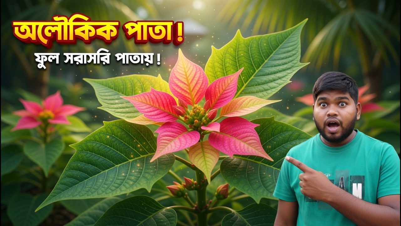 পাতায় ফুটে ফুল | অবিশ্বাস্য এই গাছ | প্রাকৃতিক নকশা