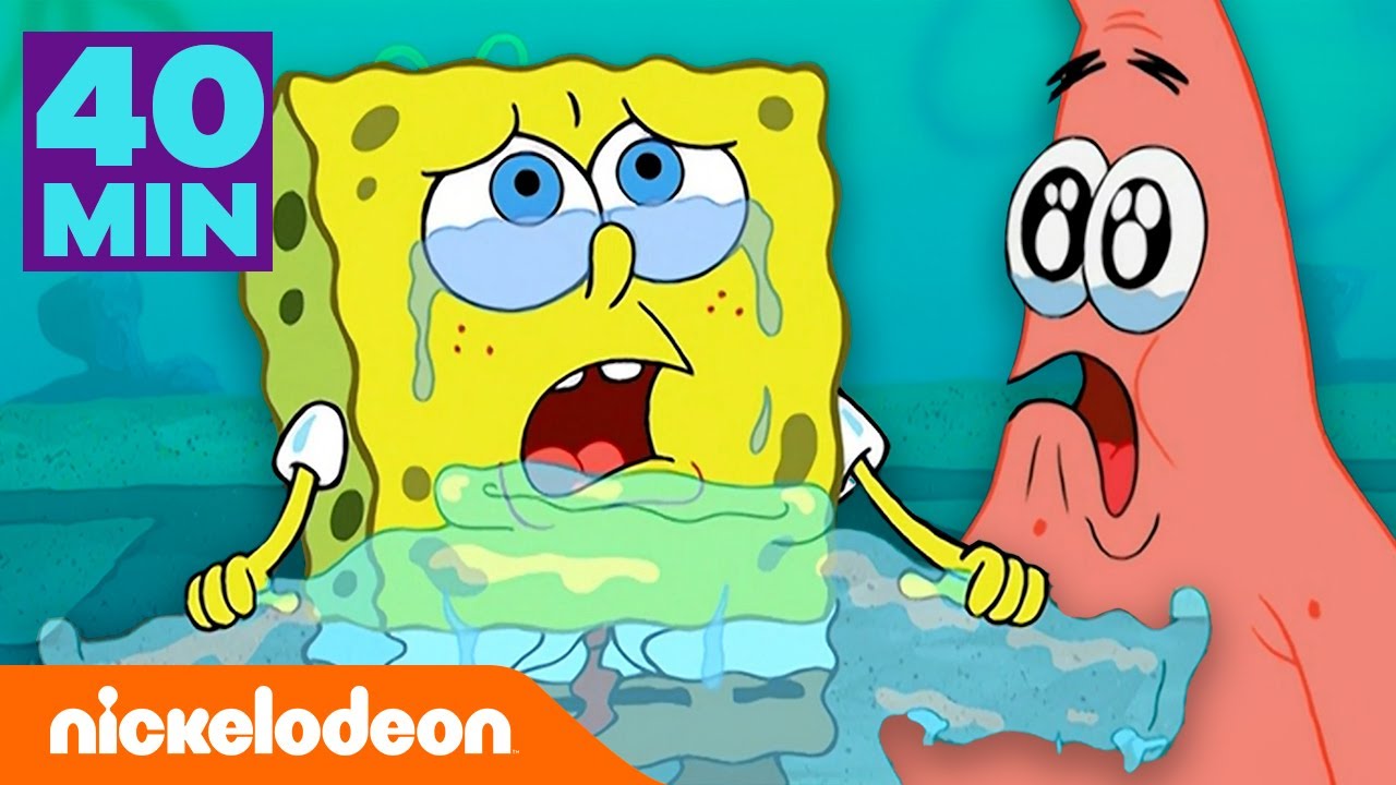 SpongeBob | I momenti più strappalacrime di SpongeBob per 40 minuti! | Nickelodeon Italia