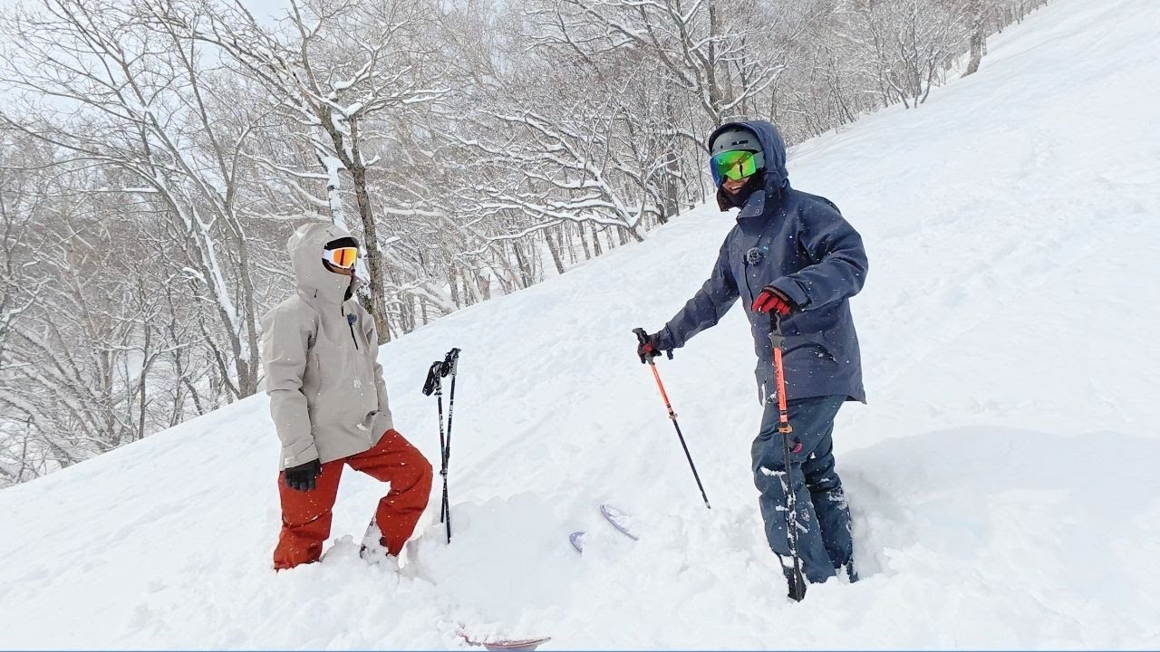 師匠、悪雪の深雪って滑れるんですか？w【テレマークスキー】