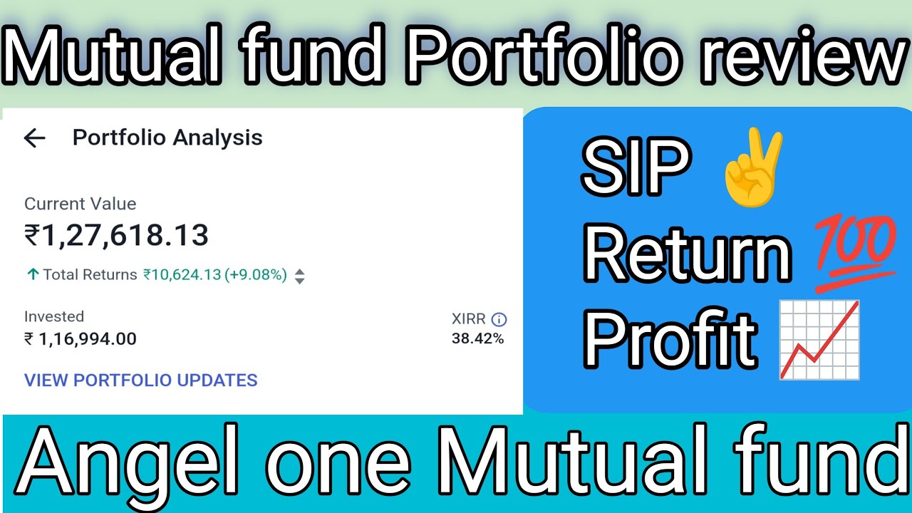 Mutual fund portfolio review । Angel one SIP Mutual fund 📈 