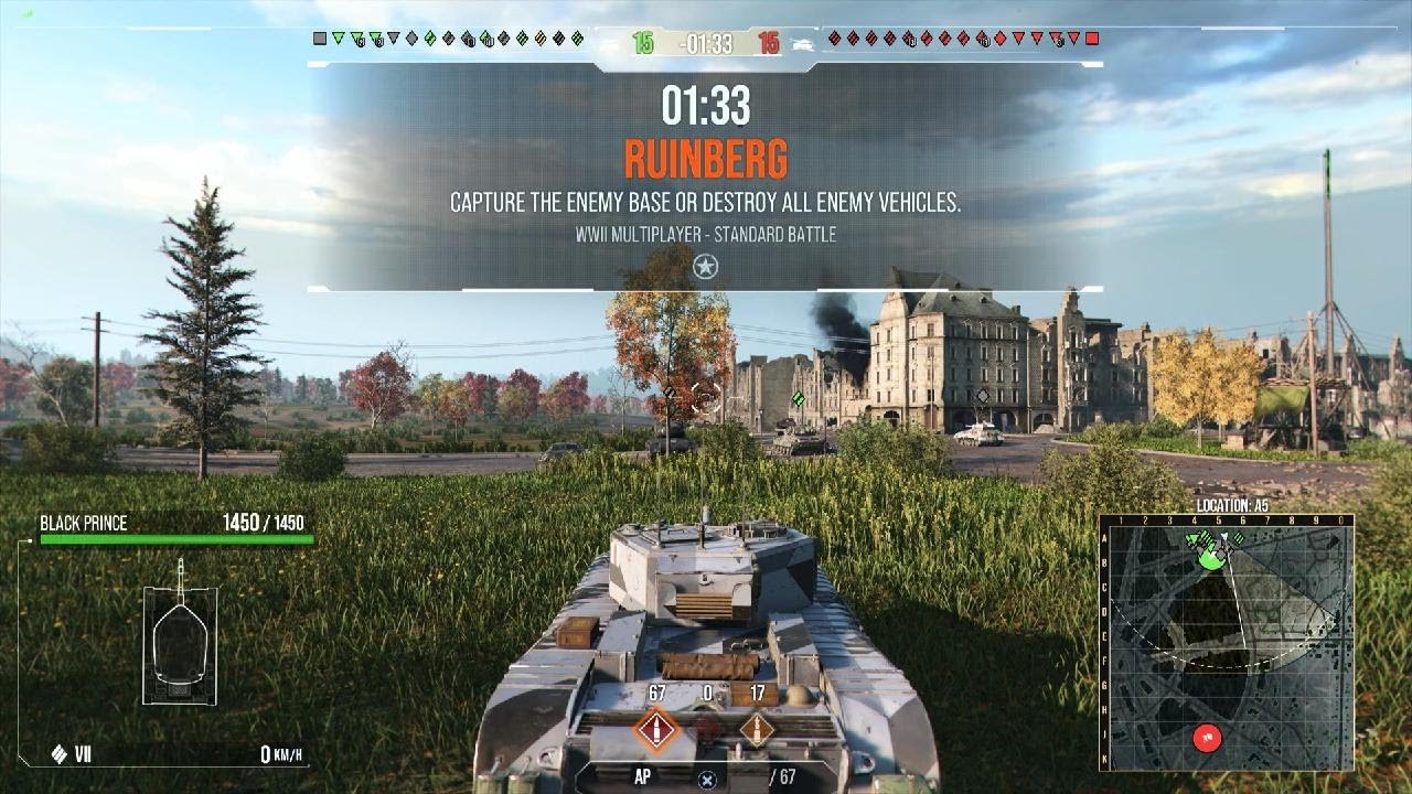 WOT Console - Black Prince vs Tier 8s
