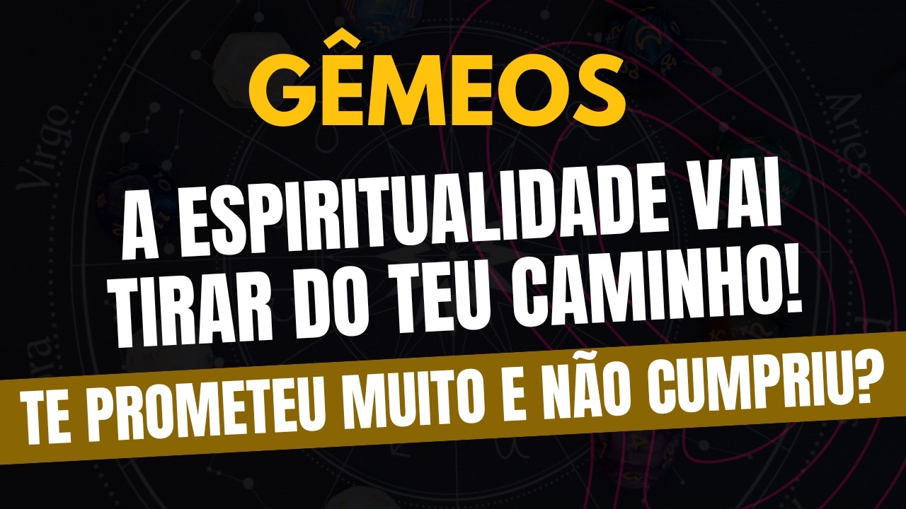 ♊️GÊMEOS: TE PROMETEU MUITO E NÃO CUMPRIU? A ESPIRITUALIDADE VAI TIRAR DO TEU CAMINHO!