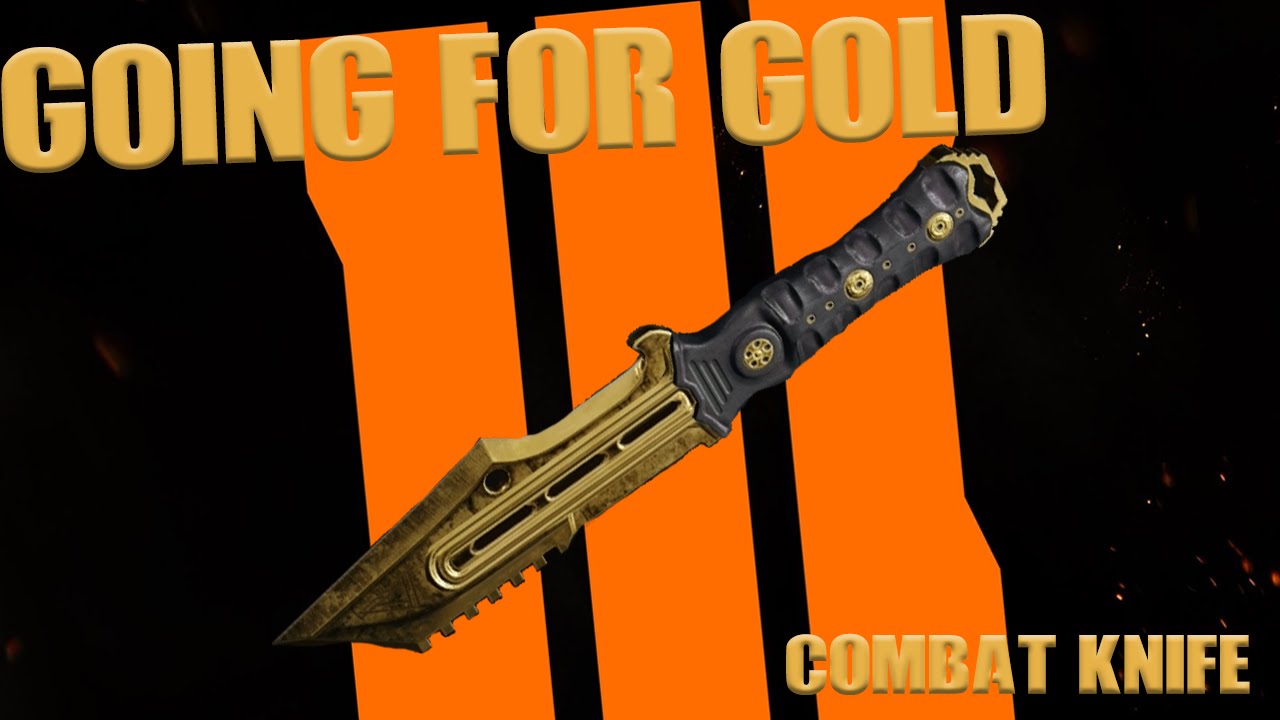 FASTEST WAY TO GET THE COMBAT KNIFE GOLD - GOING FOR GOLD - BO3 TUTORIAL/TIPS+TRICKS