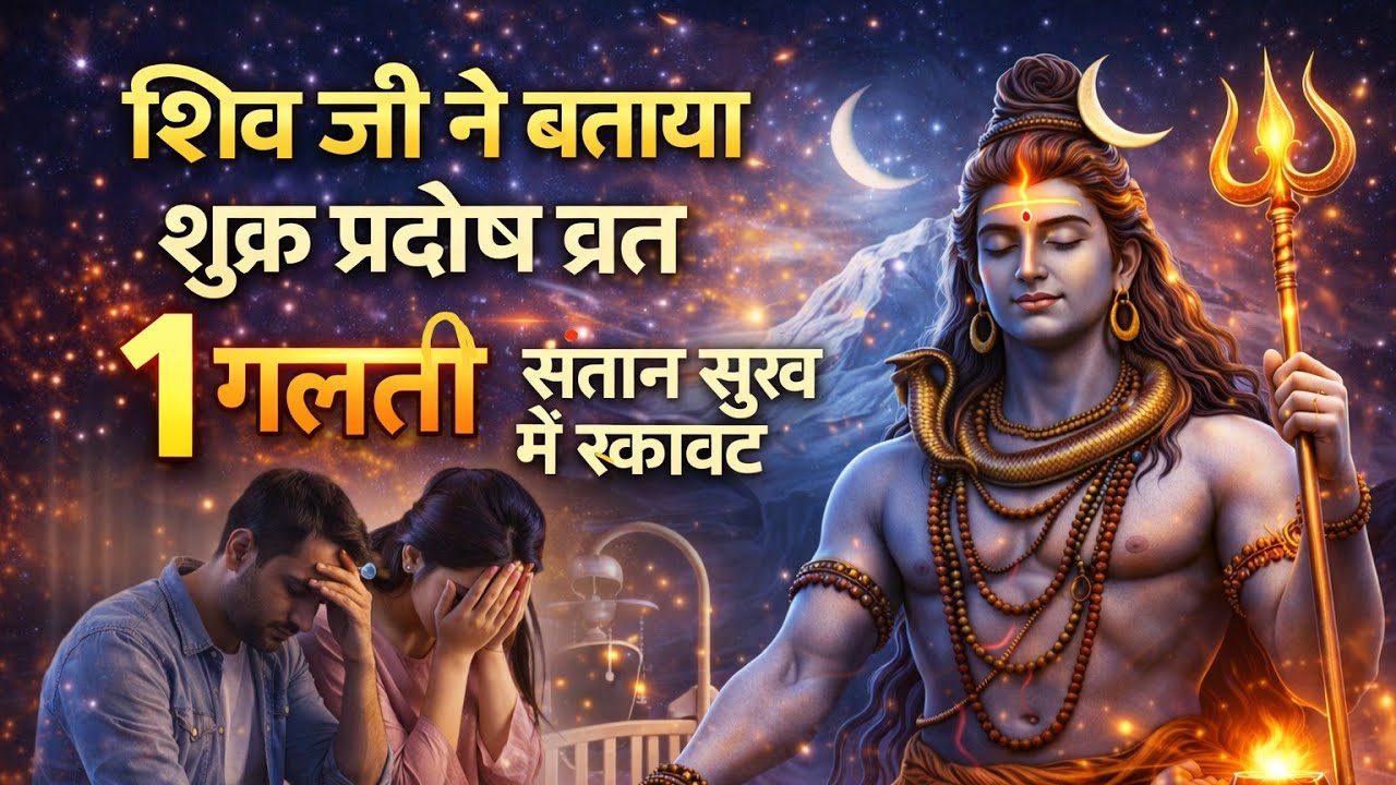 शिव जी ने बताया | शुक्र प्रदोष व्रत  | 1 गलती संतान सुख में रुकावत  #motivation #2026 