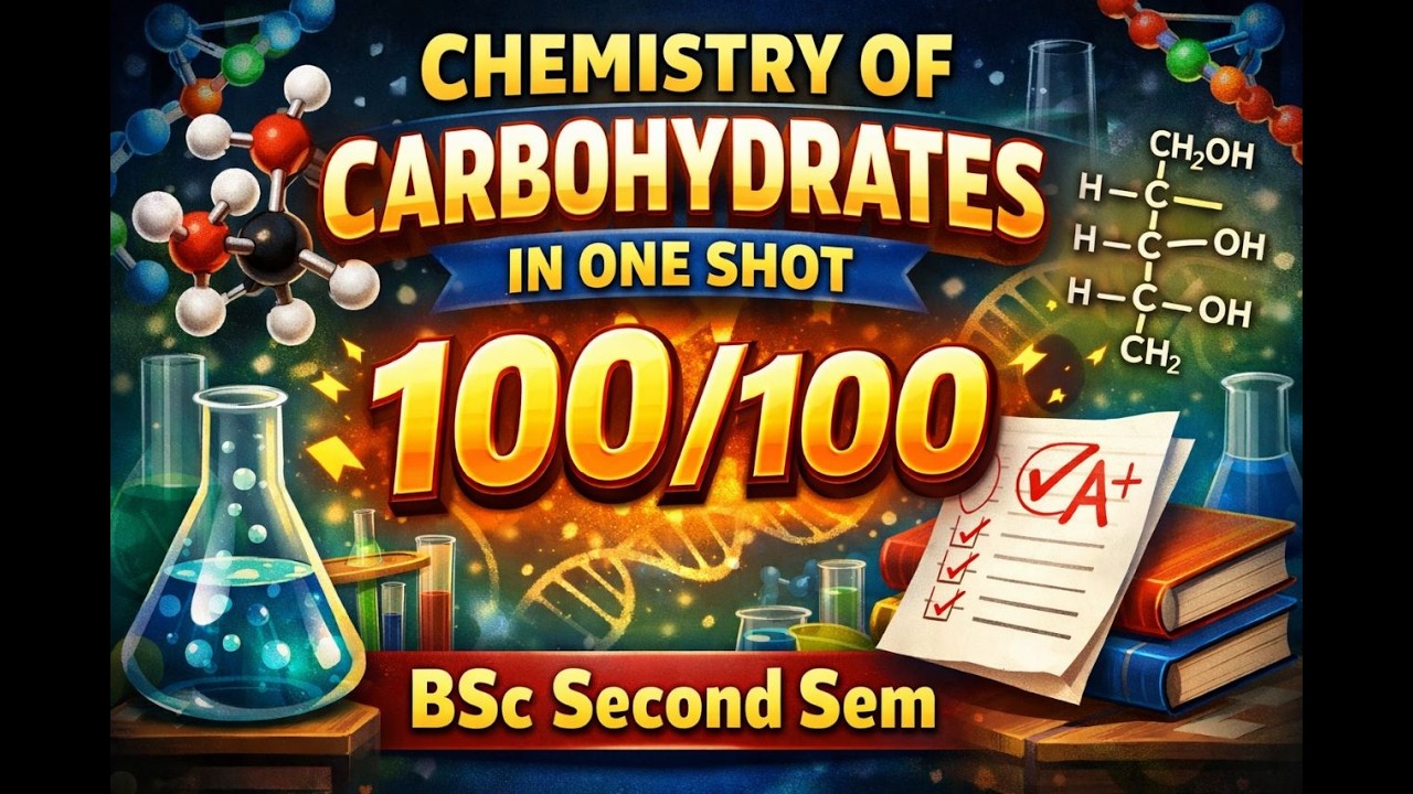 CHEMISTRY OF CARBOHYDRATES | ONE SHOT | BSC 2ND SEMESTER
