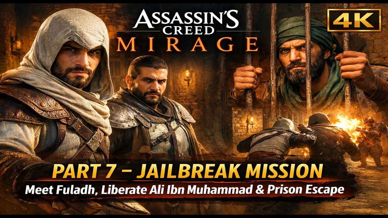 Assassin’s Creed Mirage Part 7 - Jailbreak Mission , Liberate Ali Ibn Muhammad & Prison Escape