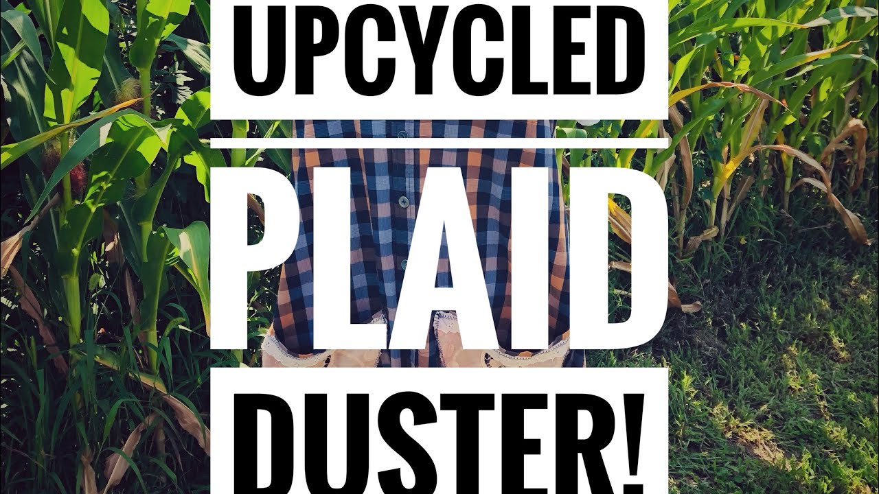 SOLD—Upcycled duster from men’s shirt!