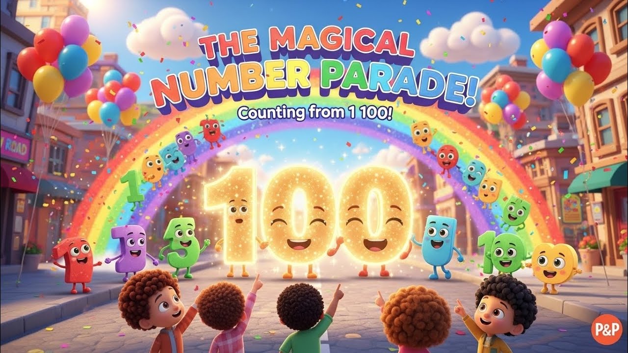 Learn Numbers 1–100 | The Magical Number Parade for Kids