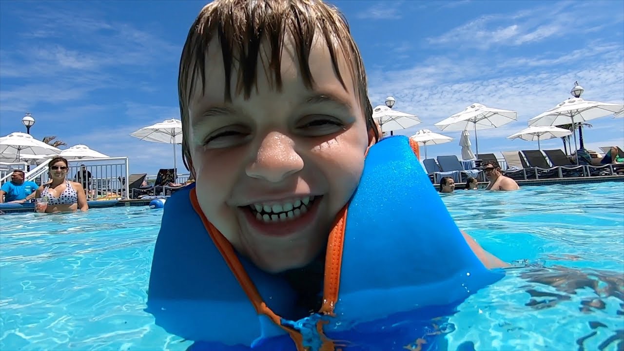 CLARK LOVES SWIMMING POOLS & SLIDES!
