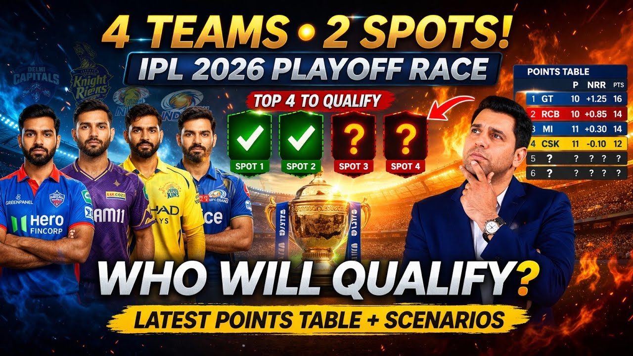 IPL 2026 Playoff Prediction 🏏 Final 4 Teams Confirm? My Predictions For #IPL2026 #AapKiVani