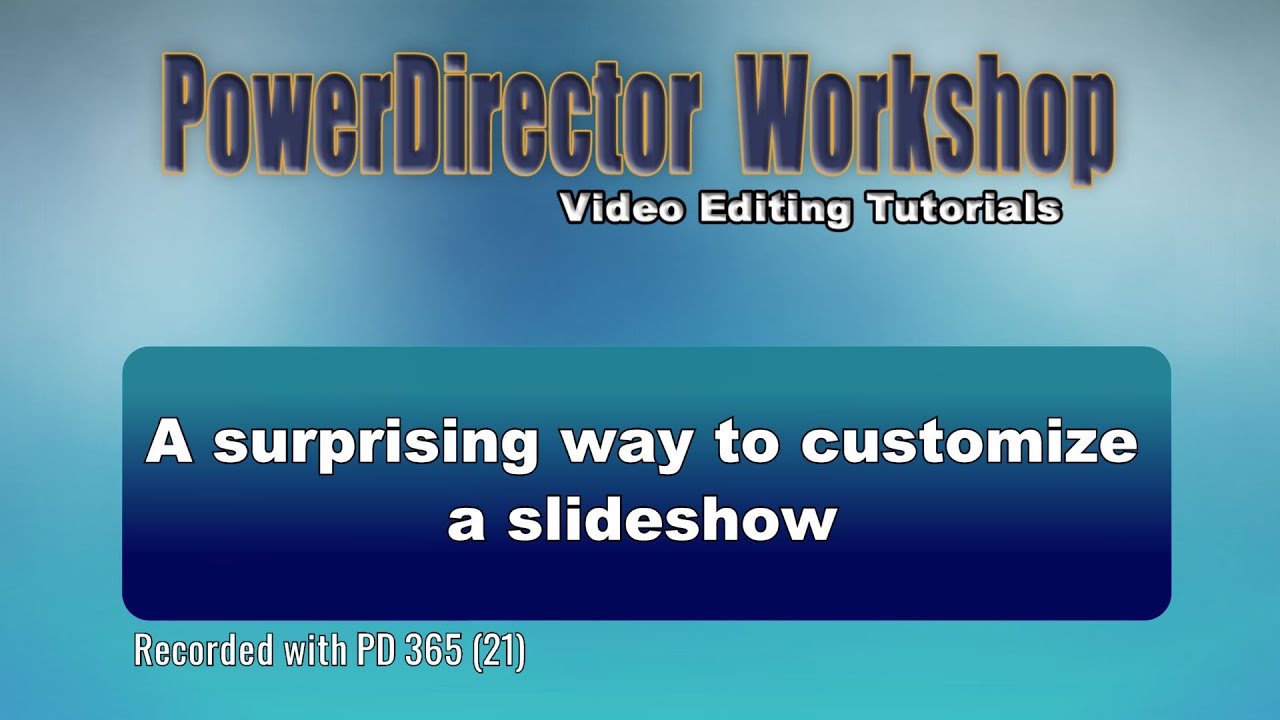 A surprising way to customize a slideshow