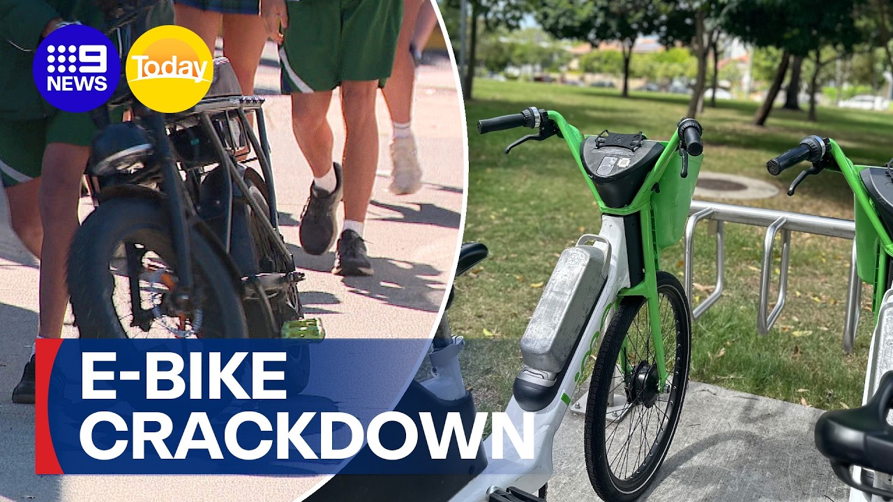 Toughest E-bike crackdown in Australia | 9 News Australia