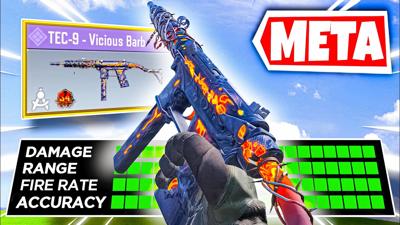 BEST TEC-9 Gunsmith/Loadout | No Recoil Fast ADS | TEC-9 Attachments COD Mobile Season 8