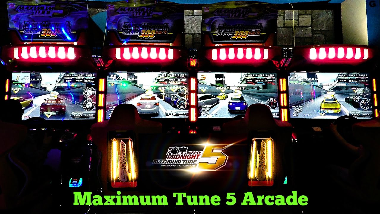 Maximum Tune 5 Arcade Racing Game With 4 People Racing! レースゲーム
