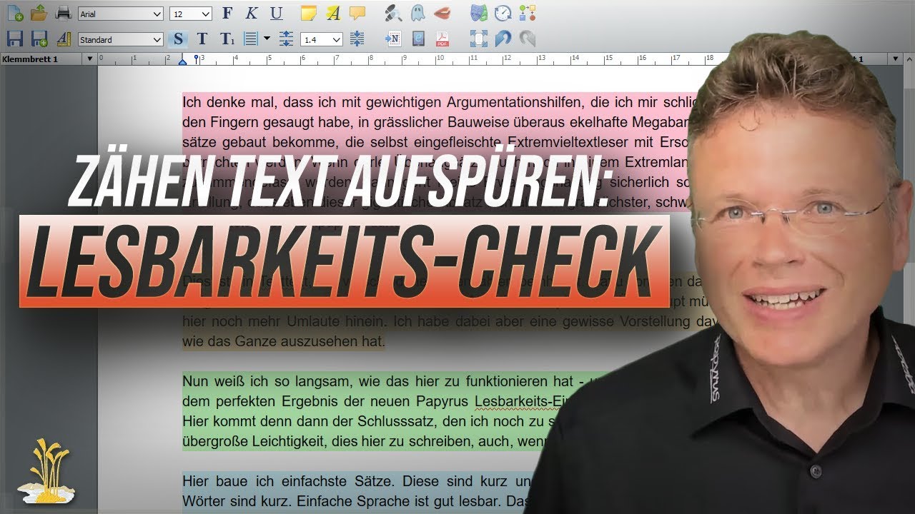 Die Lesbarkeit von Texten mit Papyrus Autor einsch&auml;tzen [Papyrus Autor Tutorial 6]