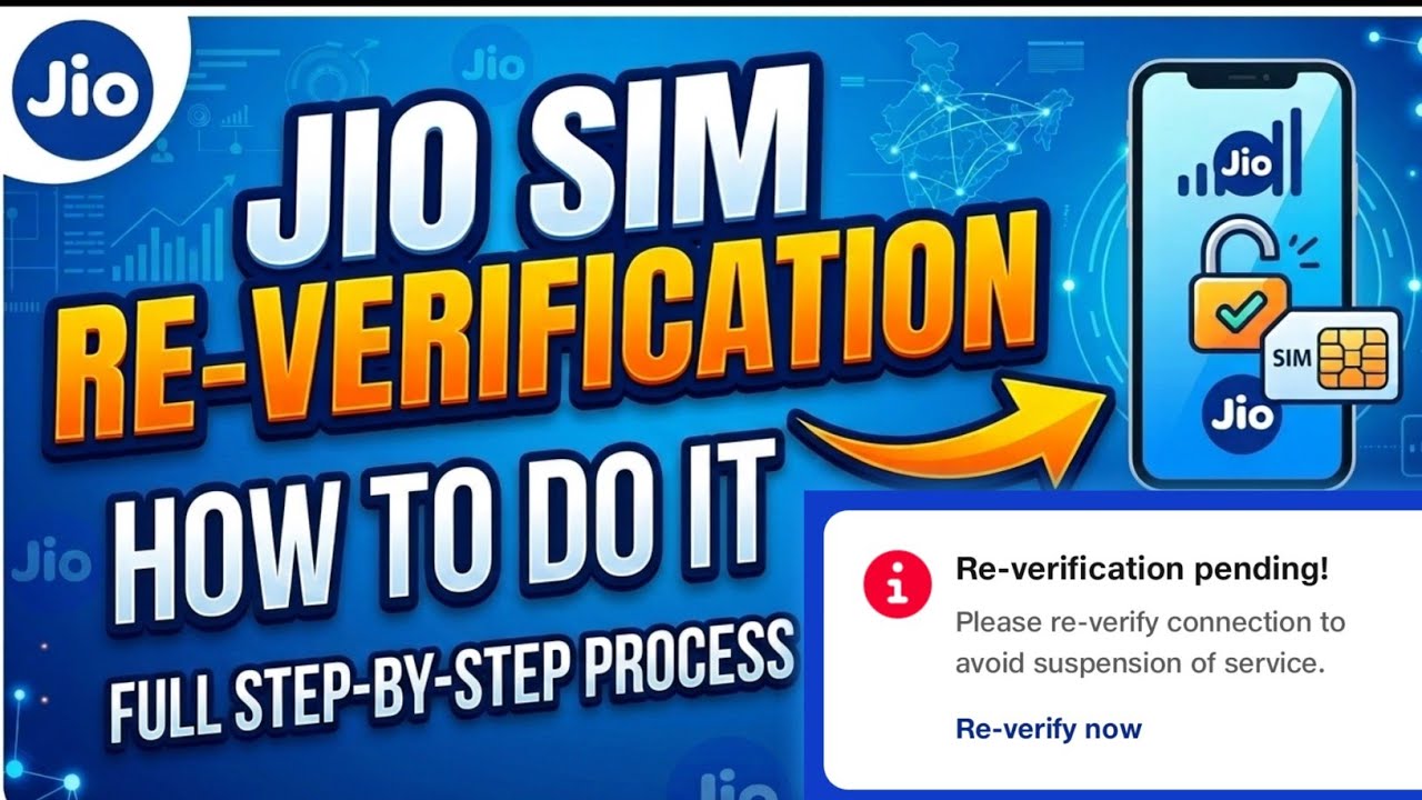 Jio Sim Re-verification | Phone number Re-verification full process | Sim Re-verification kaise kare