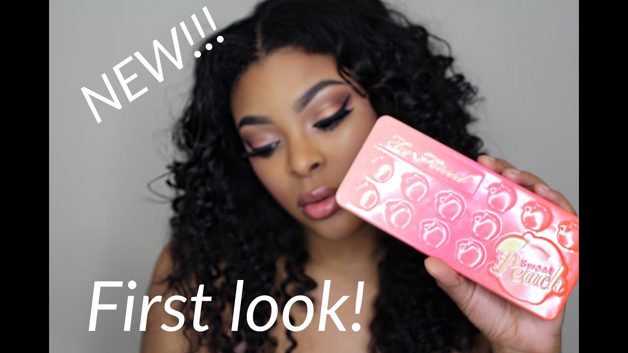 New!!! Too Faced 'Sweet Peach' Palette Review & Tutorial + Chocolate Bar Comparisons