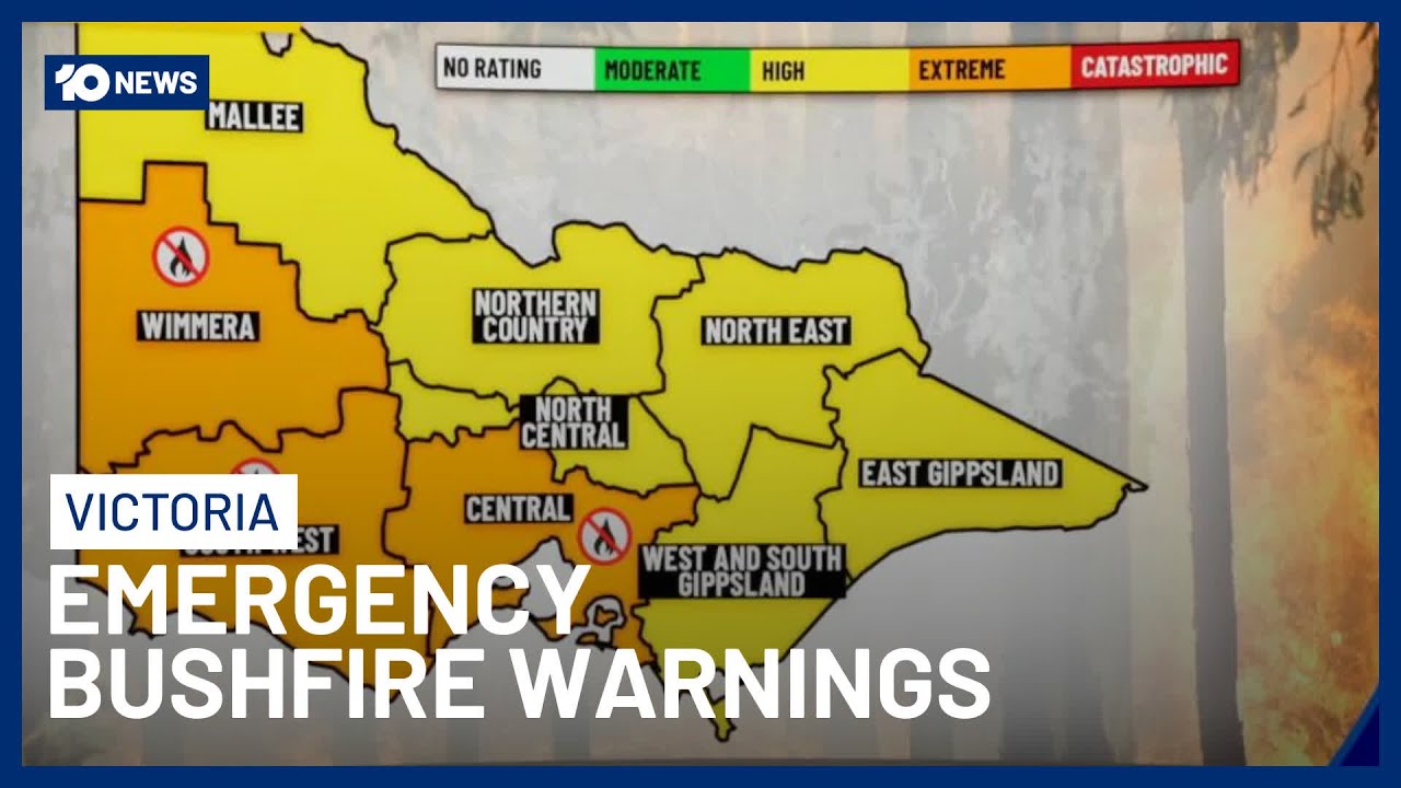 Dangerous Heatwave Hits Melbourne As Emergency Services Fight Out-Of-Control Bushfires | 10 News