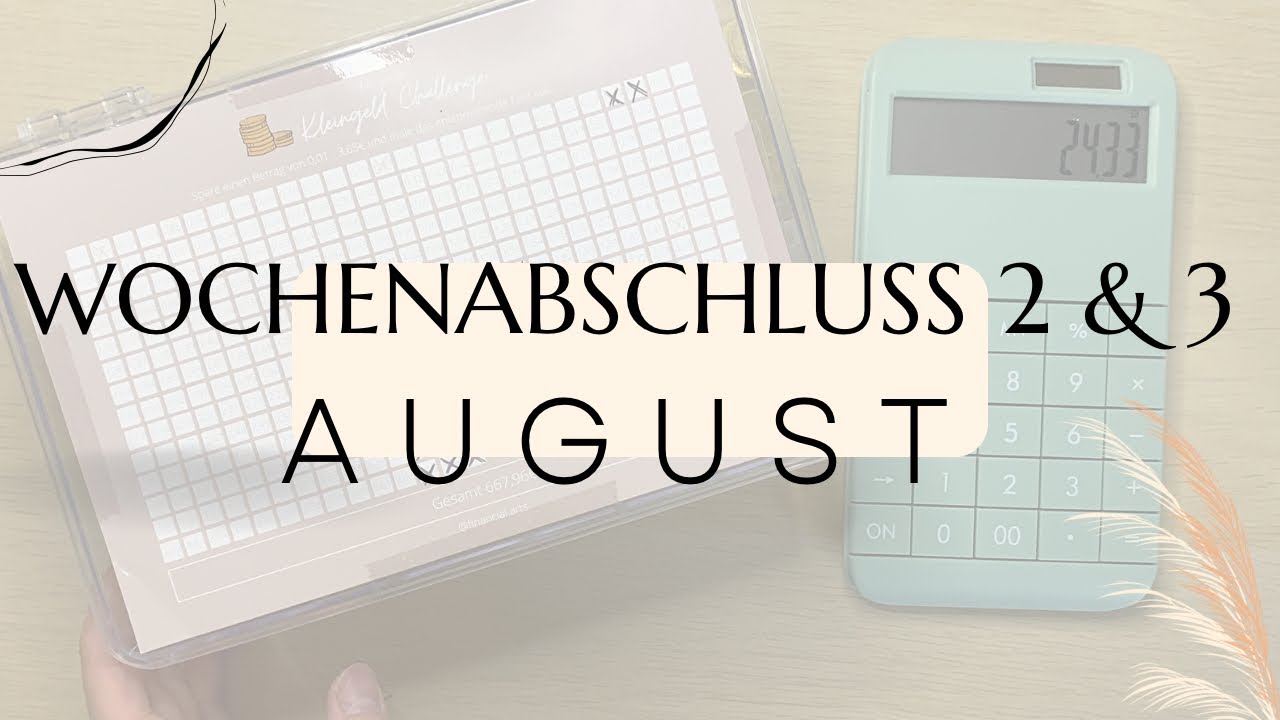 Wochenabschluss 2 & 3 im August 🌸 | Tagesbudgetexperiment😍| Minavina