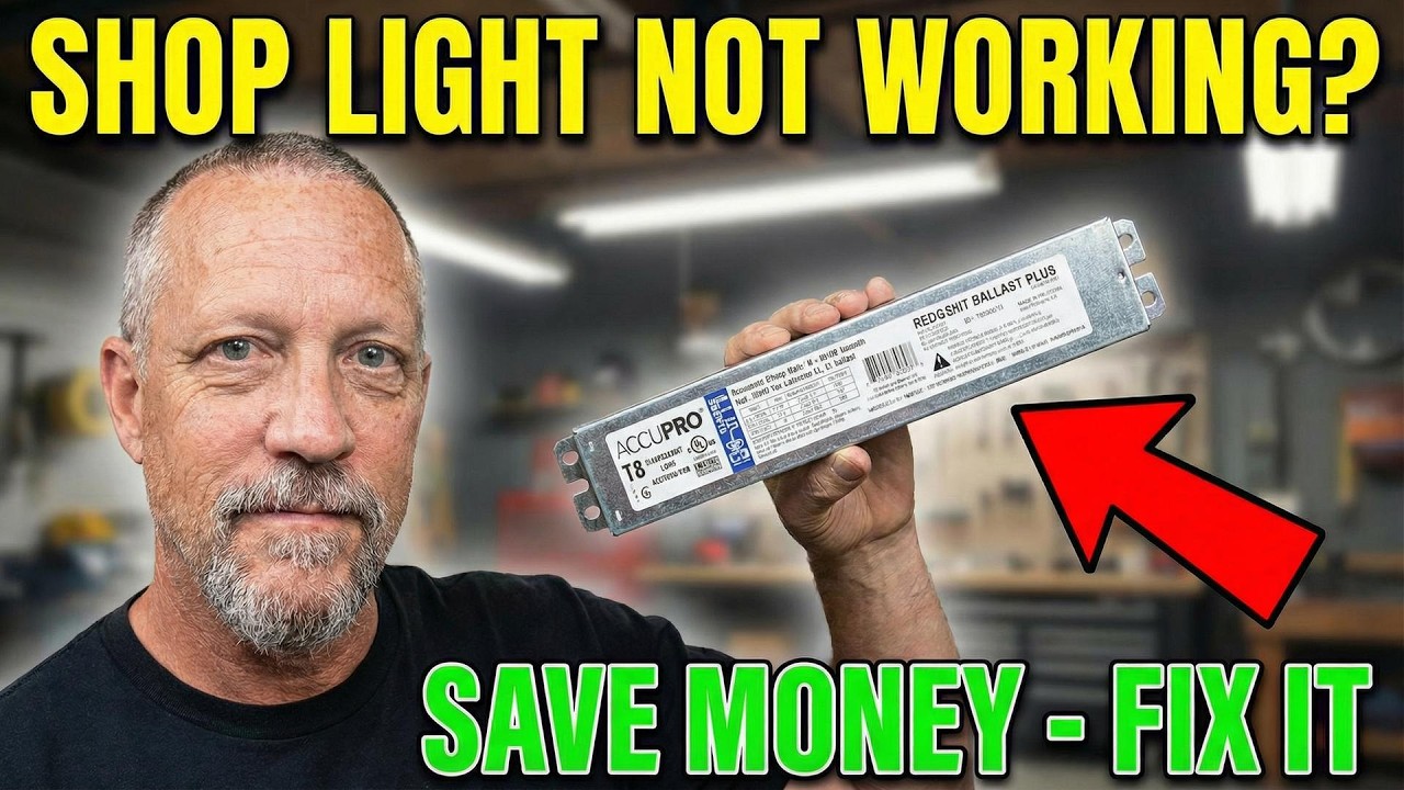 How to Replace a Fluorescent Light Ballast (T8 Shop Light Fix)