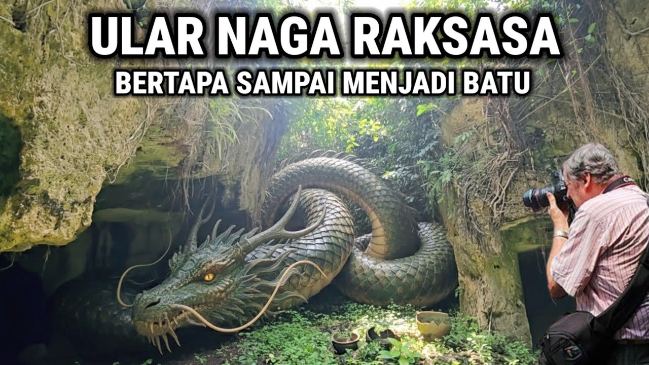 Viral !! Ular Naga Raksasa Bertapa Ratusan Tahun Sampai Menjadi Batu