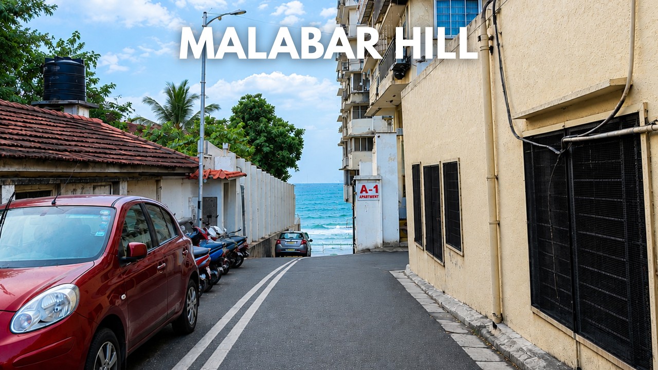 This Doesn't Feel Like Mumbai | Malabar Hill Luxury Neighborhood Evening Drive | 4K HDR