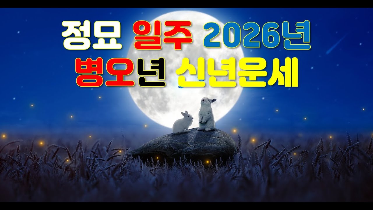 정묘일주, 2026년 병오년 신년운세 사주분석