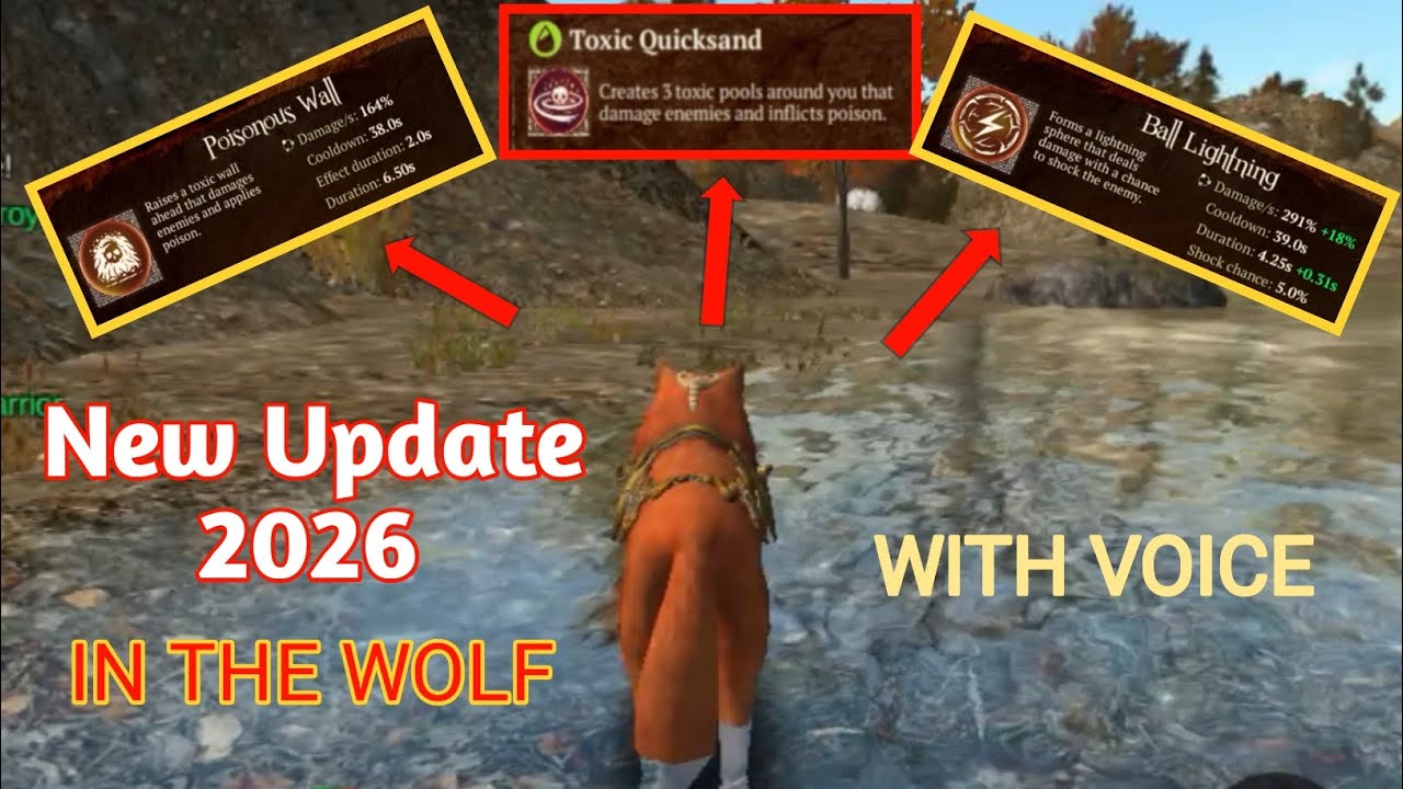 The Wolf New Update 2026 🤩 | New Skills Update | Ball Lightning Toxic Quicksand Poison Wall Test 