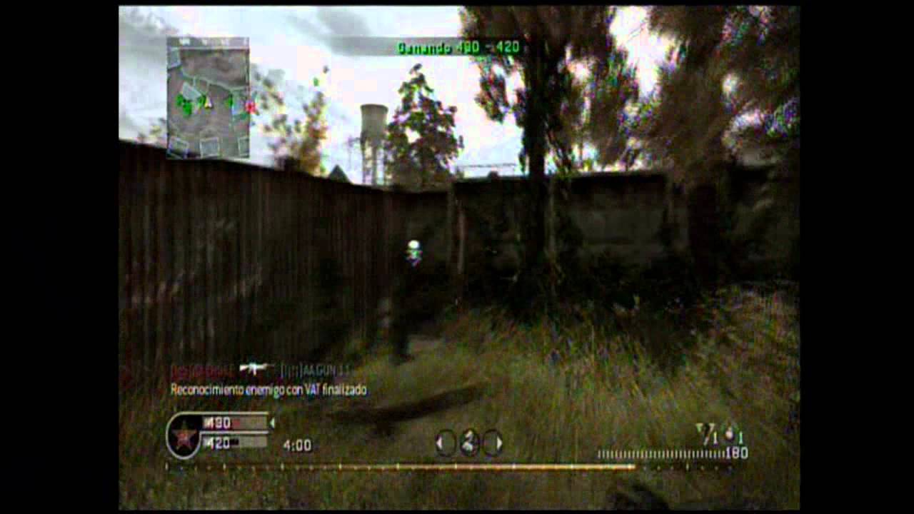 COD4 - MP5SD Gameplay on Overgrown - TDM