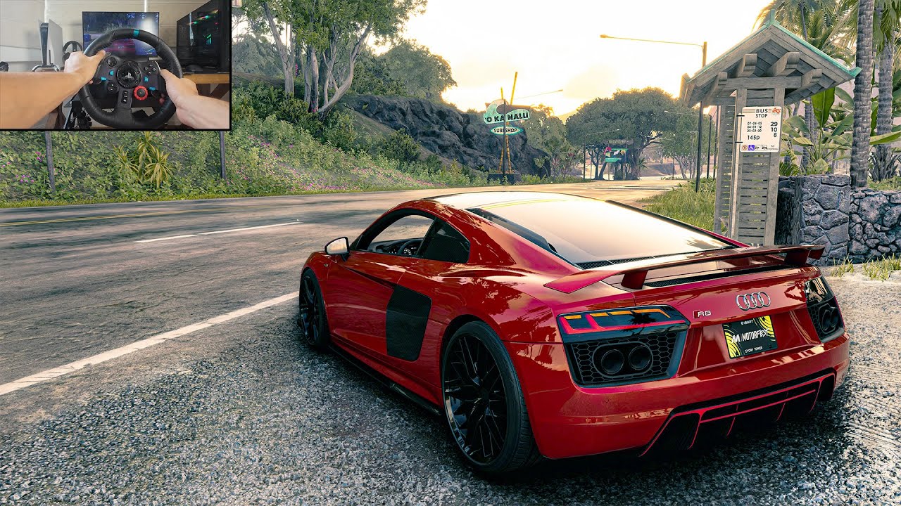 The Crew Motorfest - Audi R8 V10 Free-Roam (Logitech G29)