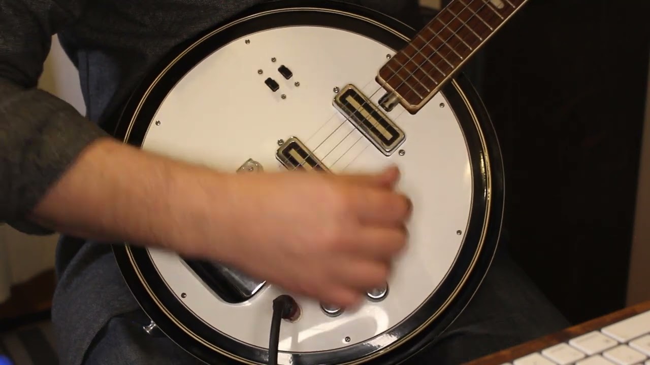 1960's Winston 5-String Solid Body Electric Banjo Made In Japan, Teisco, Splendor