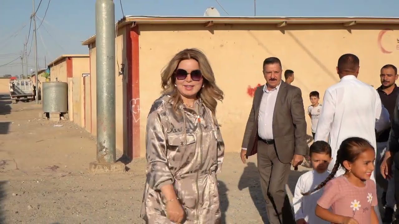 زيارة النائب اخلاص الدليمي إلى مخيم ديبكة للنازحين