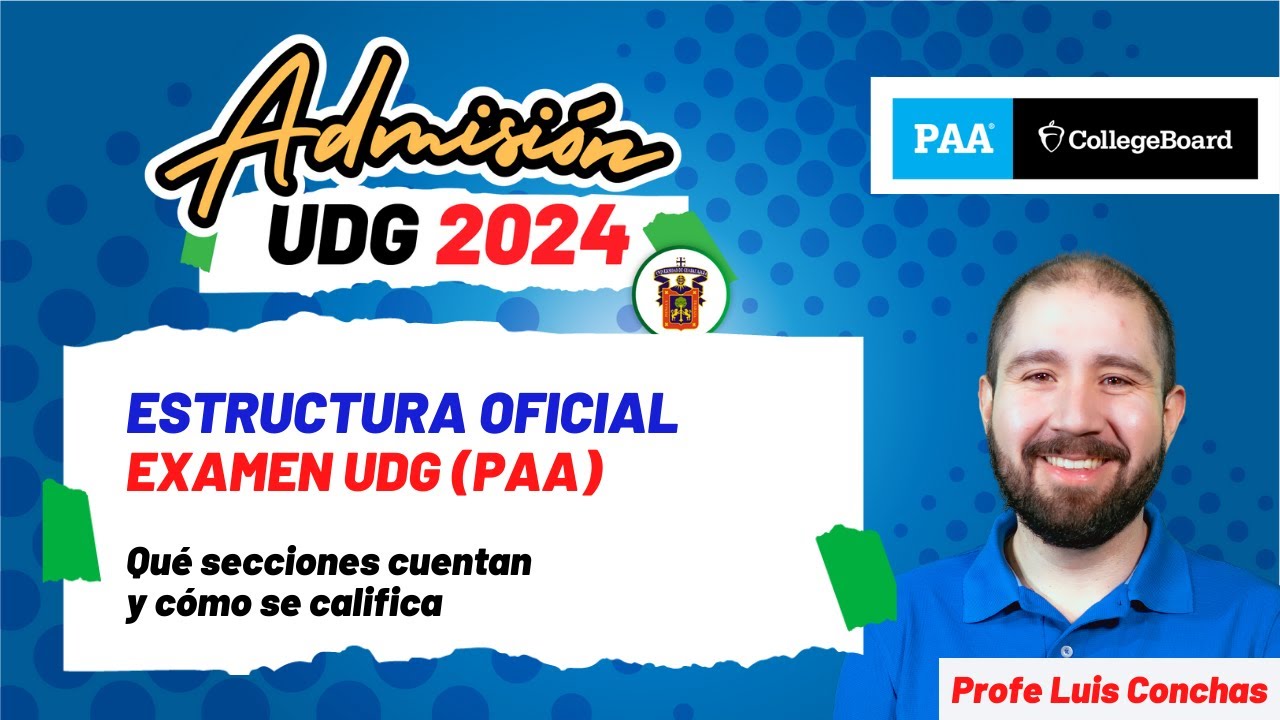 Estructura Oficial PAA 2024 - Examen  UDG // ITESM // ITESO // UDEM