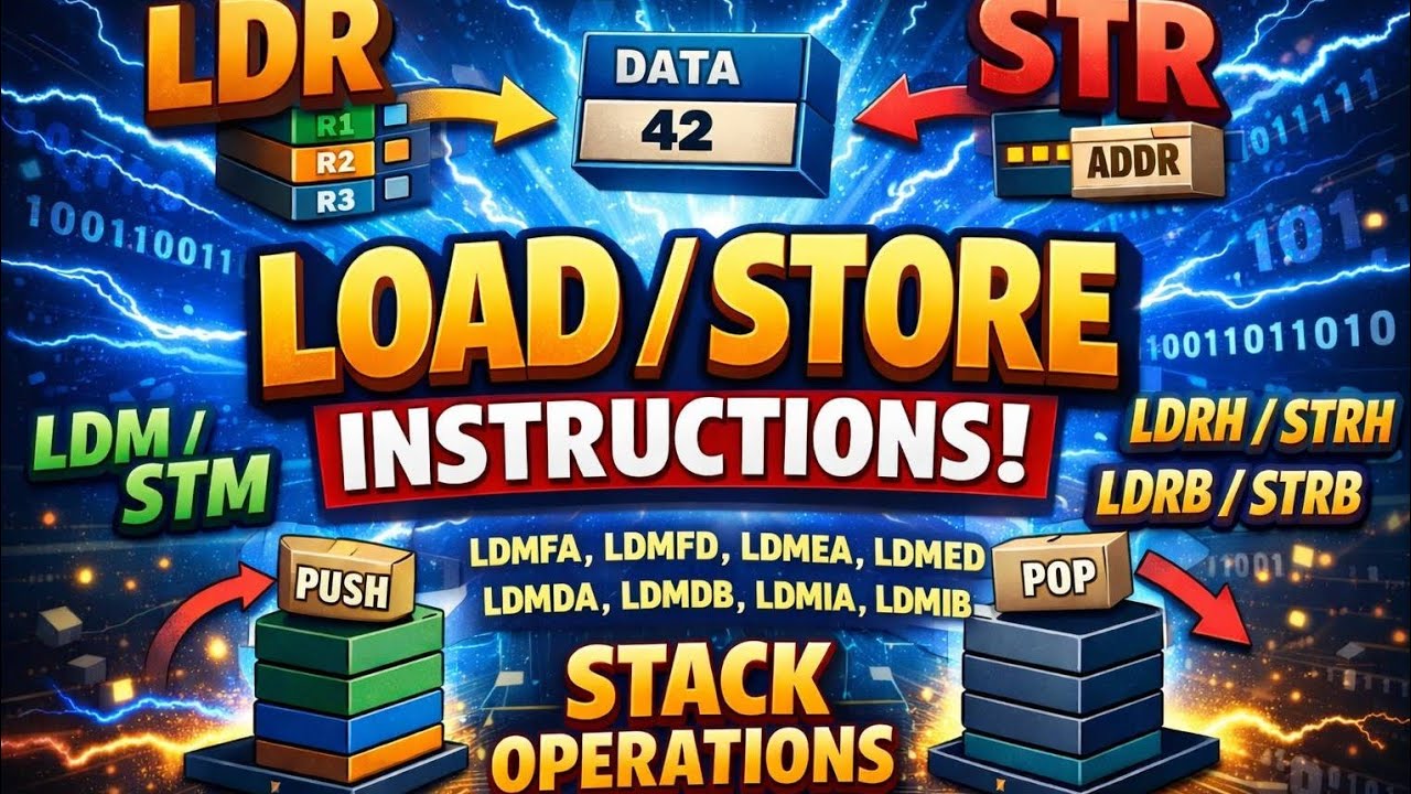 Master ARM7 LDM & STM instructions in Keil uVision!