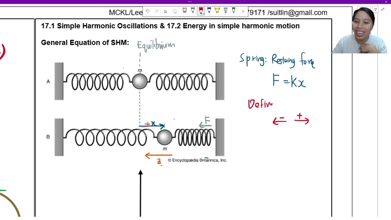 17.1a Simple Harmonic Motion (a=-ω²x) Basics | A2 Oscillation | Cambridge A Level 9702 Physics