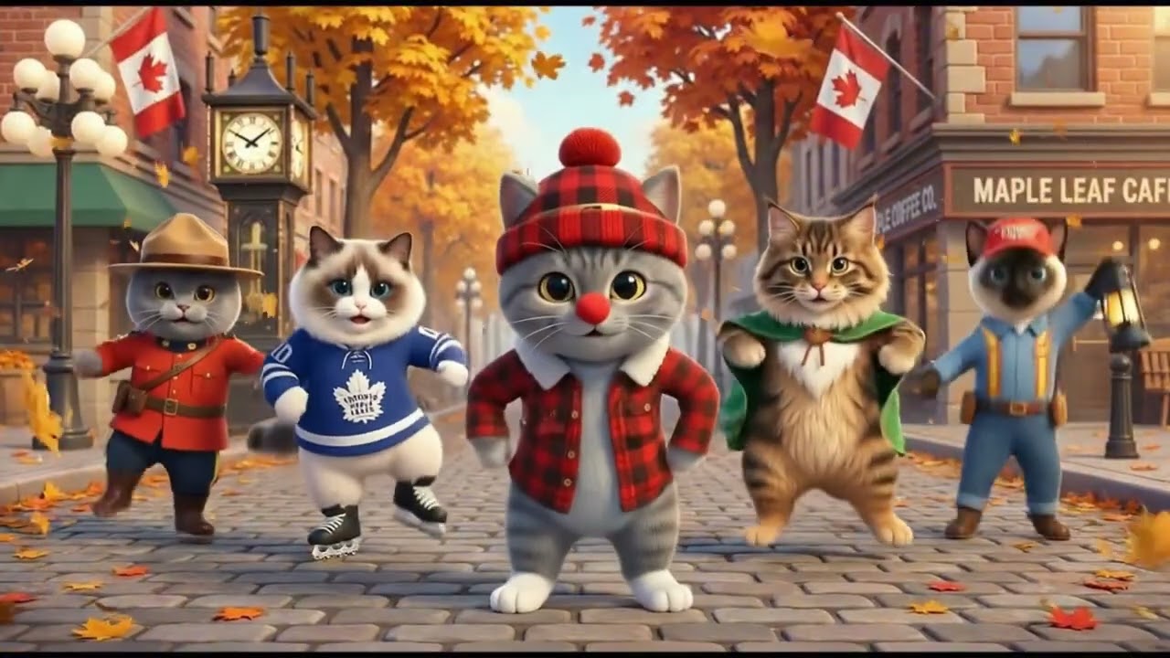 （4K）The Ultimate Canadian AI Cat Dance Party! 🍁🍂-20260121