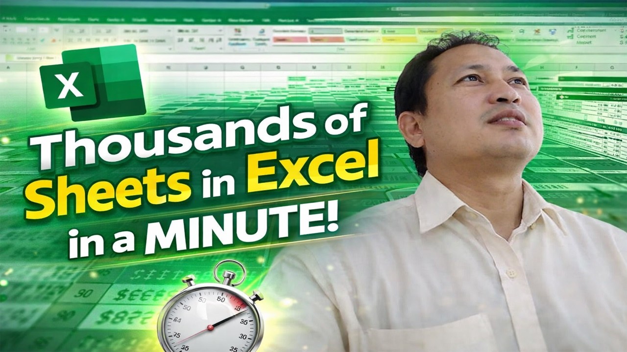 Creating and Renaming Thousands of Excel Sheets in a Minute.