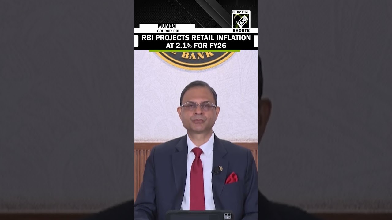 Reserve Bank of India projects retail inflation at 2.1% for FY26; warns of Q4 uptick