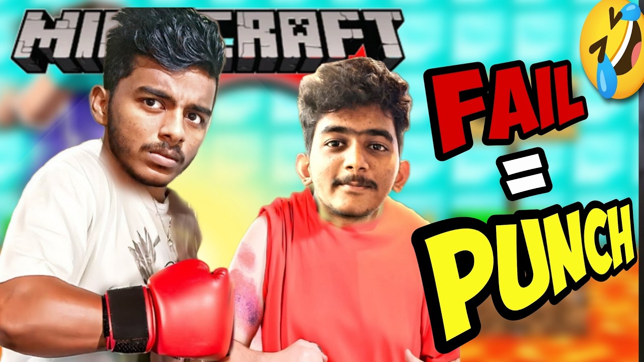 1 FAIL = 1 PUNCH 🥊 in Minecraft Parkour with My Brother! 😂