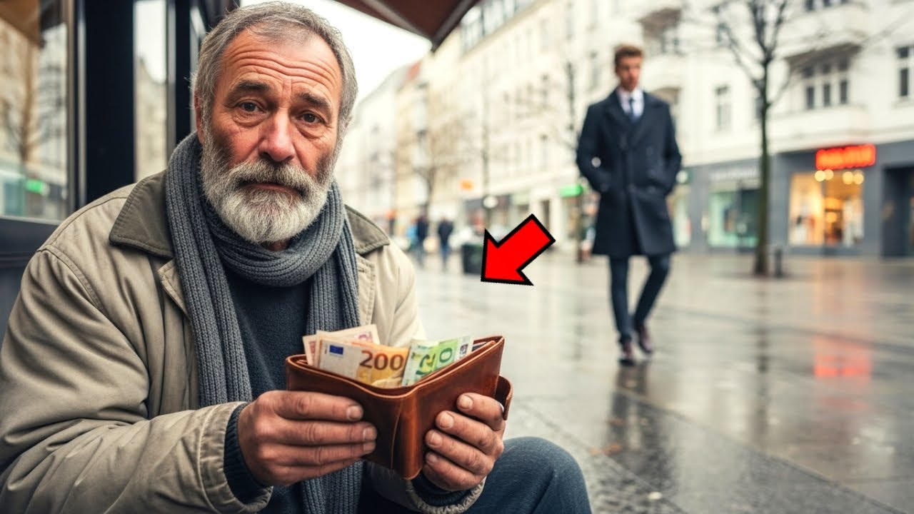 Obdachloser findet Brieftasche mit 5000€ – Was dann passiert, lässt dich WEINEN! 😭❤️