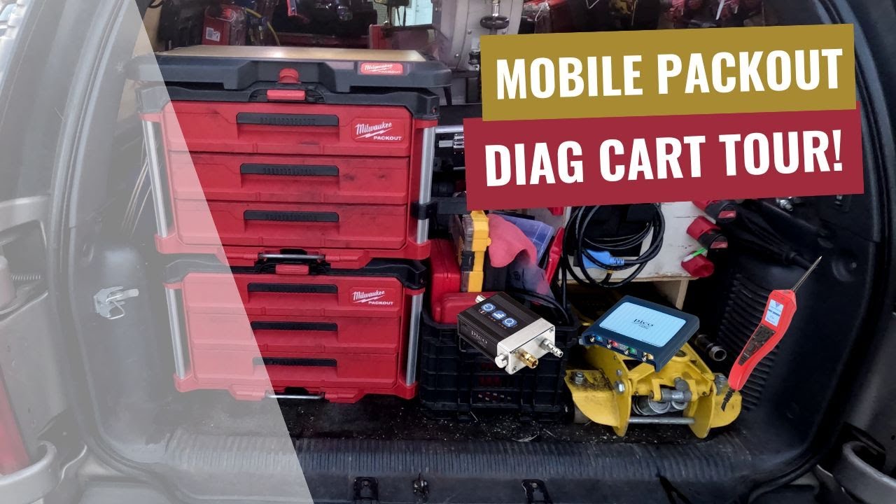 Milwaukee PACKOUT Mobile Diagnostic Cart Tour!