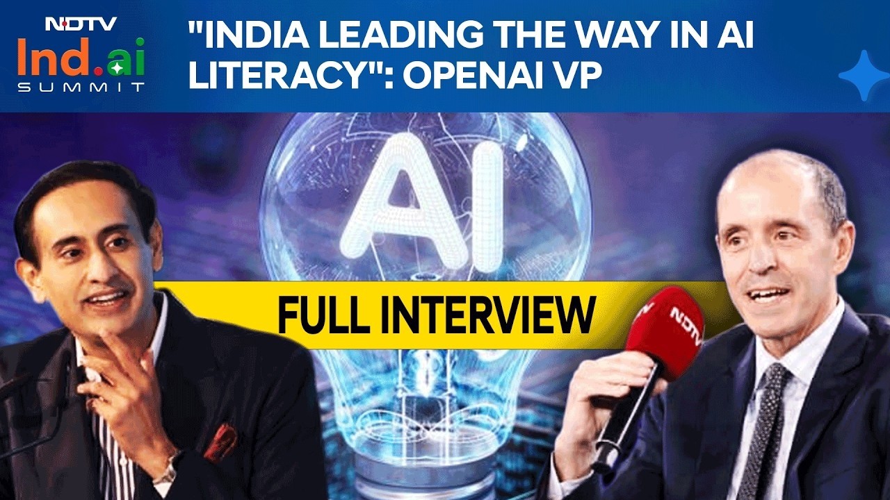 Open AI Chris Lehane LIVE | NDTV AI Summit LIVE | OpenAI's Chris Lehane At NDTV Summit LIVE
