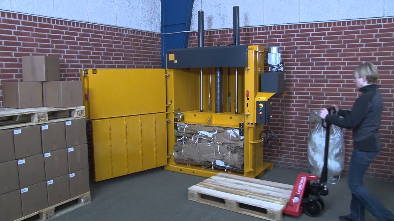 Bramidan B-series_Vertical balers for cardboard and plastic waste_May 2013