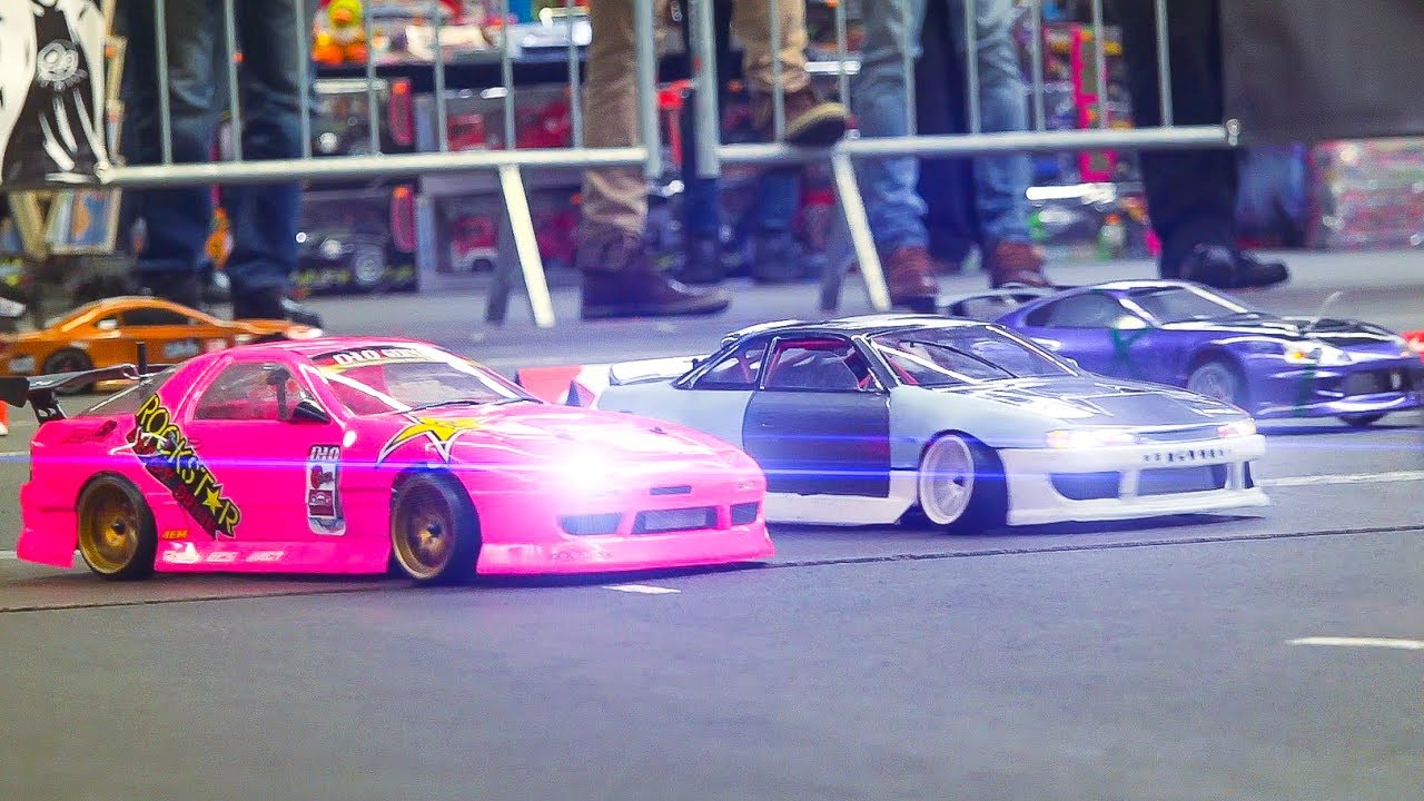 MEGA RC DRIFT CAR RACE MODELS IN ACTION!!*RC TAMIYA DRIFT CARS / Fair Erfurt Germany 2017