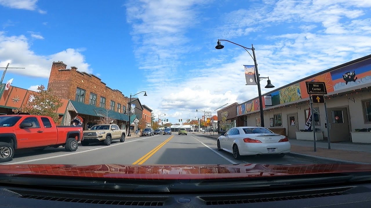 Driving (Adirondack) Down Town Tupper Lake, NY 10/4/2020