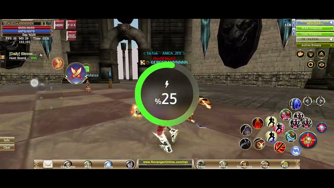 RevengerOnlinemobile tek warrior  Şeklin yeter aslan BABA-HaN Herkezi revenger mobile bekliyoruz